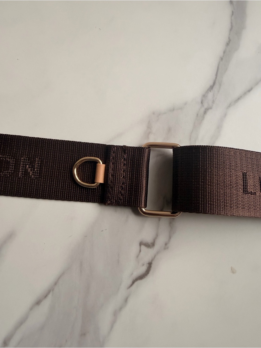 LV Designer Logo guitar Strap with Gold Hardware - Picture 4 of 6